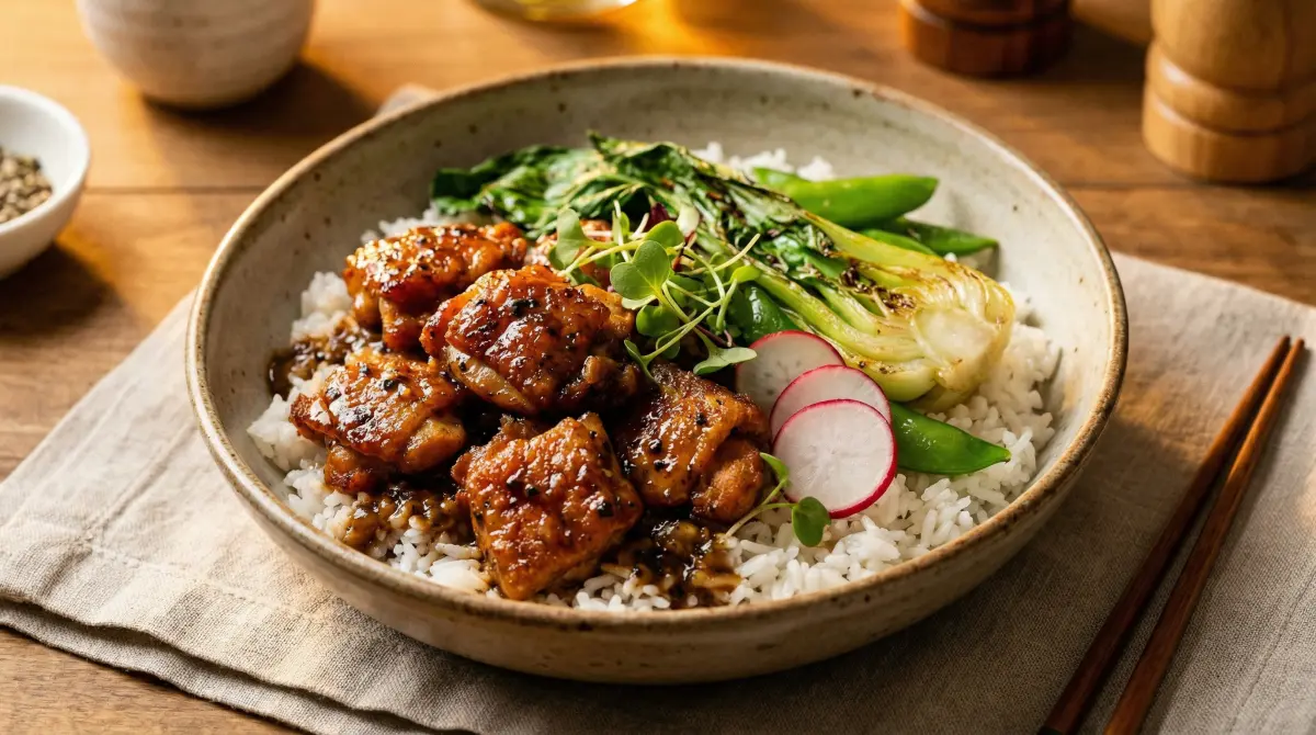 黑椒鸡腿盖饭 - 黑椒盖饭 人气食谱